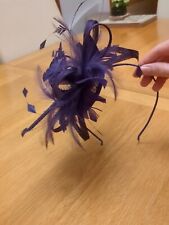 Purple violet fascinator for sale  ASCOT