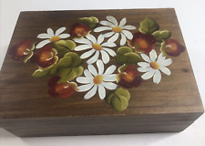 Wooden box handpainted for sale  Raymond