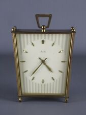 Reloj de colección mecánico diseño de latón de mesa alemán 1950 segunda mano  Embacar hacia Argentina