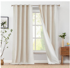 Beige curtains wide for sale  Chico