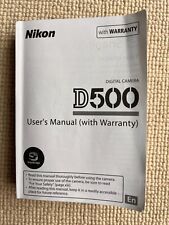 Nikon d500 user for sale  BEACONSFIELD