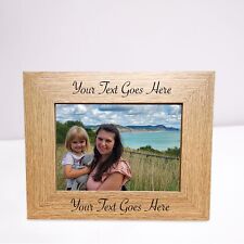 Personalised Wooden Photo Frame Custom Printed Any Text Wedding Anniversary Gift, used for sale  Shipping to South Africa