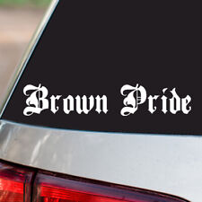 Adesivo de vinil Brown Pride Country Pride todos os tamanhos cromado e cores regulares, usado comprar usado  Enviando para Brazil