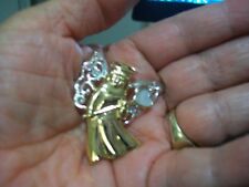 Avon gold tone angel with silver wings for sale  El Paso