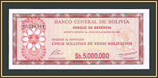 Bolivia 500000 boliviano 1985 P-193 (193a) UNC segunda mano  Embacar hacia Argentina