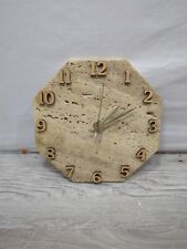 Reloj de piedra de cuarzo números de madera 8 pulgadas tiempo de forma de octágono  segunda mano  Embacar hacia Argentina