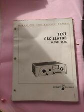 Test oscillator manual for sale  LONDON