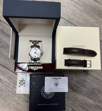 Reloj Longines Conquest Sunray esfera plateada L3.759.4.76.6 conjunto completo con correa extra segunda mano  Embacar hacia Mexico