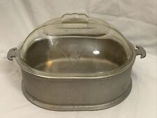 Used, Vintage Guardian Service Hammered Aluminum Roaster Dutch Oven with Glass Lid for sale  Shipping to South Africa