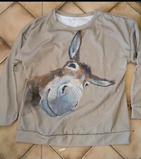 Sweatshirt esel donkey gebraucht kaufen  Euerbach