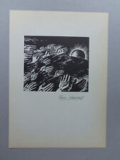 Frans Masereel, woodcut 1968 for sale  Shipping to South Africa