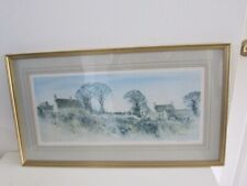 Framed Signed Print by Gwilym John Blockley Cotswold Farm, Taddington 185/500 for sale  Shipping to South Africa