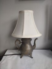 Vintage Brass Or Brass Look Old World Style Teapot Table Lamp. for sale  Shipping to South Africa