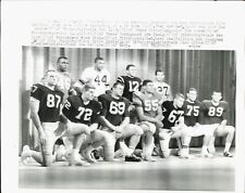 1960 Press Photo Membros do All American Football Team, E.Davis, Syracuse comprar usado  Enviando para Brazil