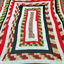 Handmade multicolored afghan for sale  Shipping to Ireland