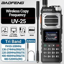 Rádio bidirecional Baofeng UV-25 10W tri band power walkie talkie longo alcance tipo C comprar usado  Enviando para Brazil
