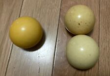 Lote de 3 bolas de billar blancas antiguas vintage fabricante desconocido segunda mano  Embacar hacia Argentina