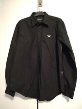 Used, Emporio Armani Black Shirt Mens Long Sleeved Size Large for sale  Shipping to South Africa