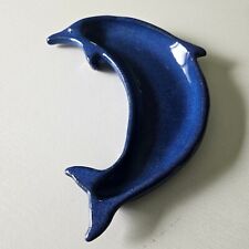 Bandeja de aperitivos Tom Chamberlain Studio cerâmica golfinho prato arte servir, usado comprar usado  Enviando para Brazil