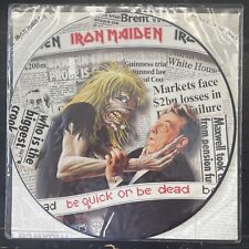 RARO 1992 Iron Maiden Be Quick Or Be Dead Picture Disc Reino Unido Disco de Metal LP Vinil comprar usado  Enviando para Brazil