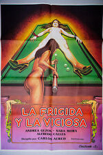 LA FRIGIDA Y LA VICIOSA  --  Poster Cartel de Cine segunda mano  Embacar hacia Argentina