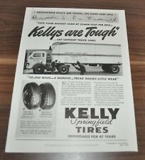 1941 Safeway Lines Kelly Opony Samochód Ciągnik Armia wojskowa 6x6 Timken Truck Ad na sprzedaż  PL