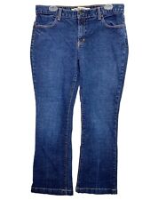 Jeans feminino Gap 12 longo azul magro jeans alargado elástico cintura média pedra lavagem desbotada comprar usado  Enviando para Brazil
