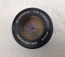 Lente Minolta MD Rokkor-X f = 50 mm 1/1,4 hecha en Japón con ambas tapas de lente bonita segunda mano  Embacar hacia Argentina