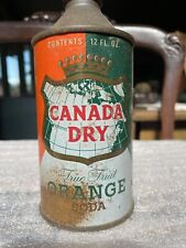 Canada Dry Orange Soda cone top pode pop refrigerante ginger ale década de 1950 comprar usado  Enviando para Brazil