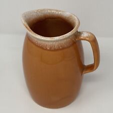 Vtg Hull Pottery Oven Proof USA Pitcher Jug Orange Tangerine Drip Glaze for sale  Shipping to South Africa