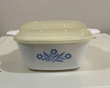 Corning Ware Blue Cornflower  P-43-B 22 OZ, 2 3/4 Cup with Lid Refrigerator Dish for sale  Shipping to South Africa