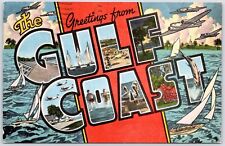 Postcard greetings gulf for sale  Riverside