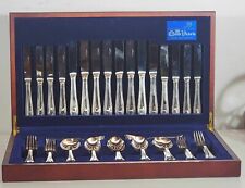 Used, Vintage 57 Piece 8 Person Silver Plated EPNS Cutlery Set In Case Queen Victoria for sale  Shipping to South Africa