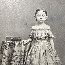 Creepy girl Bare Arms Antique Portrait CDV Photo Carte de Visite 1860 Providence for sale  Shipping to South Africa