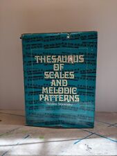 Tesauro de escalas y patrones melódicos - teoría musical - primera edición 1947   segunda mano  Embacar hacia Argentina