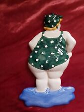  Vintage Ceramic 50s Style Buxom Bather Plaque No Chips or Cracks for sale  Shipping to South Africa