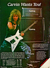 MATT THORR ROUGH CUTT vtg 80s CARVIN PRINT AD Pro Bass II Amplifier Pinup Page for sale  Shipping to South Africa