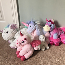 Large Glittery Unicorn Soft Toy Bundle incl Beanie Handwarmer  Charity Sale, used for sale  Shipping to South Africa