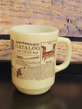 CANECA DE VIDRO DE LEITE VINTAGE ANCHOR HOCKING SEARS ROEBUCK CATÁLOGO PUBLICITÁRIO comprar usado  Enviando para Brazil