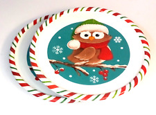 Christmas owl plates for sale  Hooper