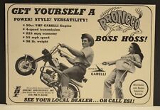 1970 Garelli 50cc Bronco Boss Hoss Mini Bike Ad  for sale  Cleveland