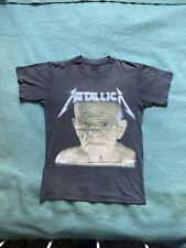 Camiseta Vintage RARA 1991 Metallica Enter Sandman Tour, Old Man Face - M/G, usado comprar usado  Enviando para Brazil