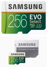 Cartão de memória SAMSUNG EVO 256GB Select Micro SD XC UHS-I U3 100MB/s Full HD 4K UHD comprar usado  Enviando para Brazil