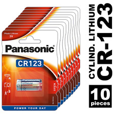 Pile CR123 Lithium 3V lot de 10 piles CR123 Panasonic batterie CR123A Photo d'occasion  Alzonne