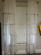 White tiered curtains for sale  Greenfield