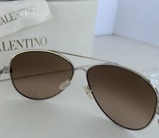 Óculos de sol aviador feminino Valentino V117S tom dourado 61 mm estojo, caixa e pano de poeira comprar usado  Enviando para Brazil