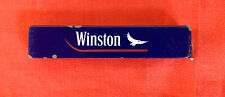 WINSTON Vintage Electronic Thin Rectangular Stick Shape Slim Metal Blue Lighter for sale  Shipping to South Africa