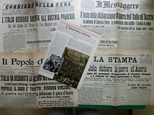 Grandi fatti 1915 24 maggio l'Italia entra in guerra,Corriere della Sera,Stampa, usato usato  Russi