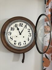 E. Ingraham Antique Schoolhouse Wall Clock for sale  Shipping to South Africa