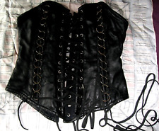 Goth corset black for sale  EDINBURGH